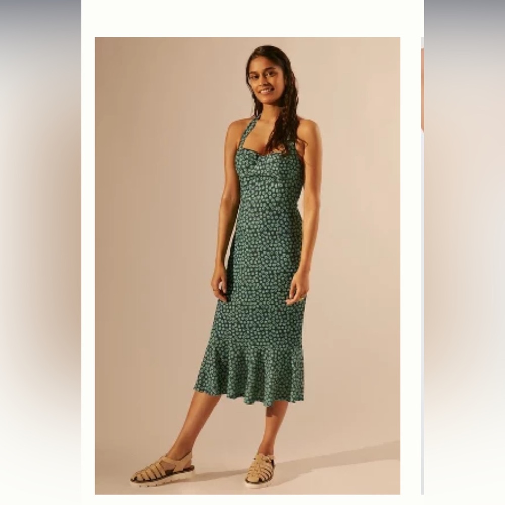 Hutch Green Midi Dress